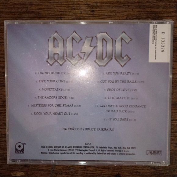 AC/DC The Razors Edge CD - Picture 3 of 3